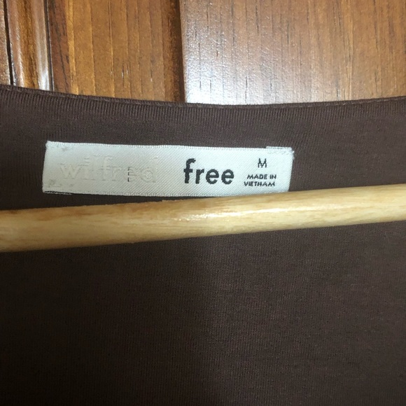 Wilfred Mauve Cropped Long Sleeve Top - Picture 3 of 3